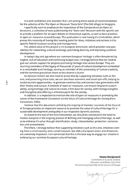 COUNCIL OF EUROPE, Recommendation COUNCIL OF EUROPE, Recommendation